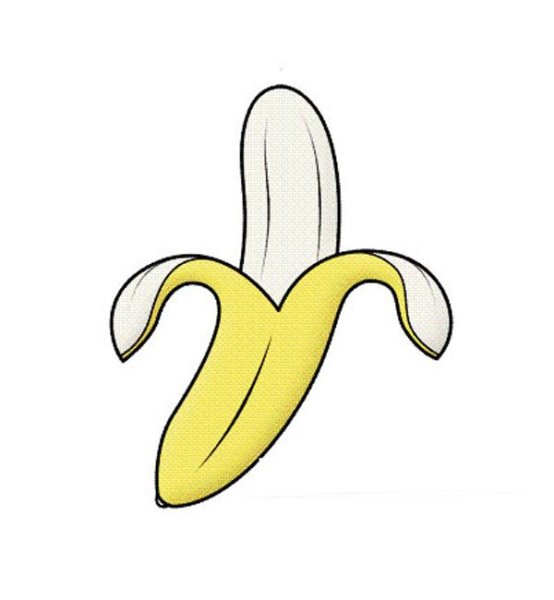 Банан рисунок карандашом