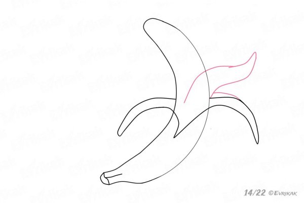 Банан для срисовки
