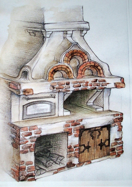 Стилизованная русская печь