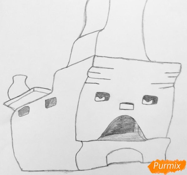 Как нарисовать печку