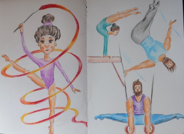 Гимнастка карандашом