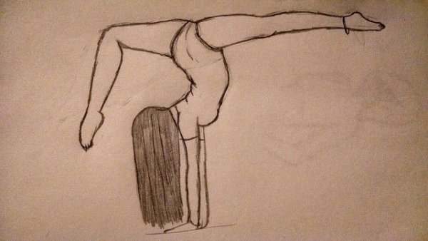 Гимнастка карандашом