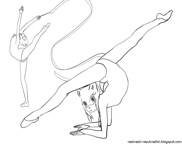 Рисунок на тему акробатика