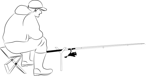 Раскраска Рыбак