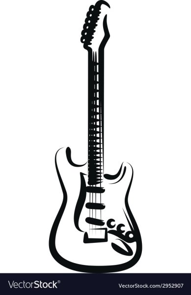 Электрогитара вектор