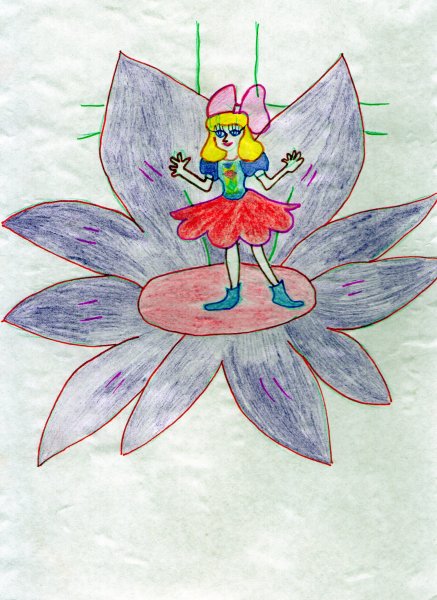 Иллюстрация к сказке Андерсена дюймовочкаегко