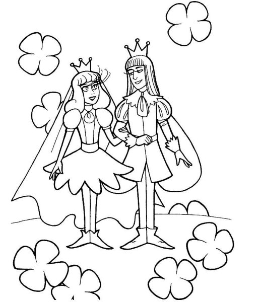 Андерсен Дюймовочка раскраска для детей