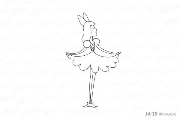 Дюймовочка рисунки для срисовки