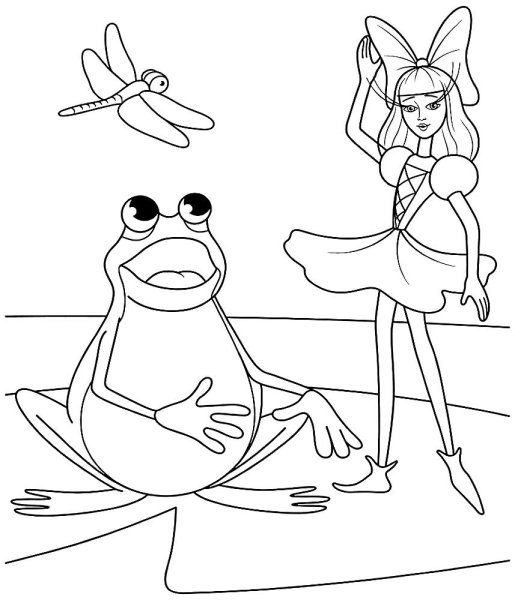 Сказки Андерсена раскраски