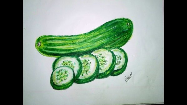 Огурец раскраска