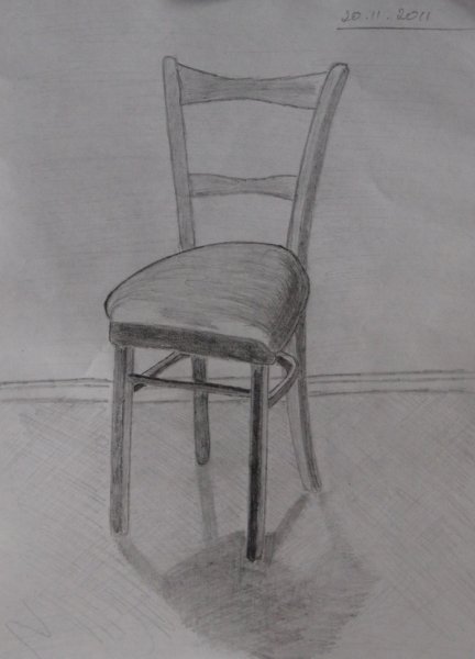 Стул карандашом