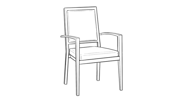 Стул - контур
