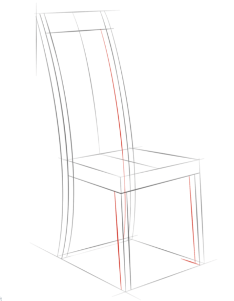 Рисование с натуры стула