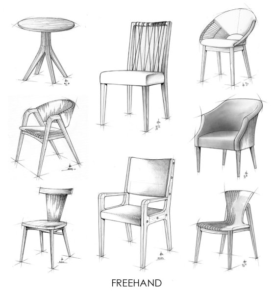 Черчение стул