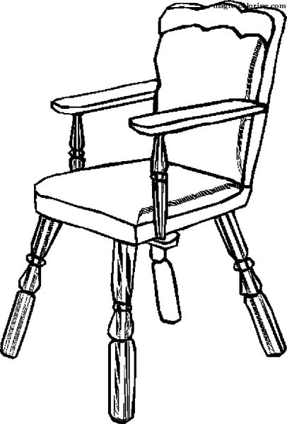 Стул карандашом