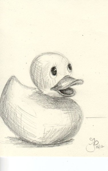Утка набросок