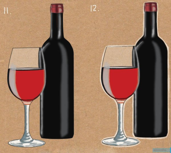 Мультяшный вино