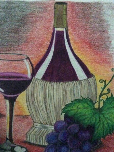 Рисунки для начинающих вино