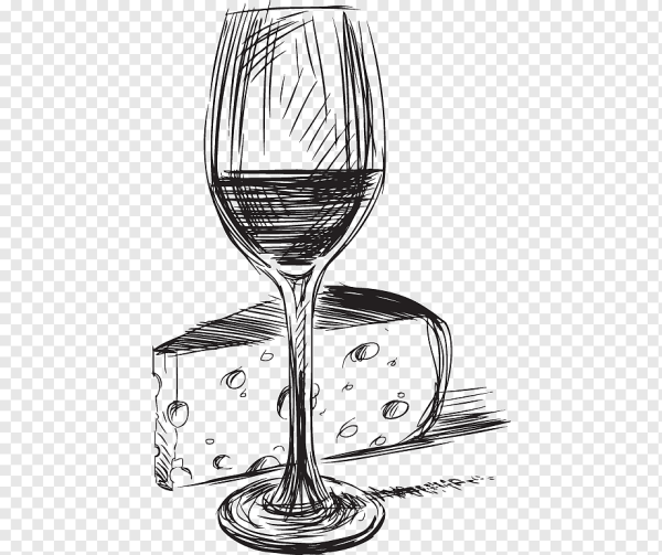 Бокал для срисовки карандашом