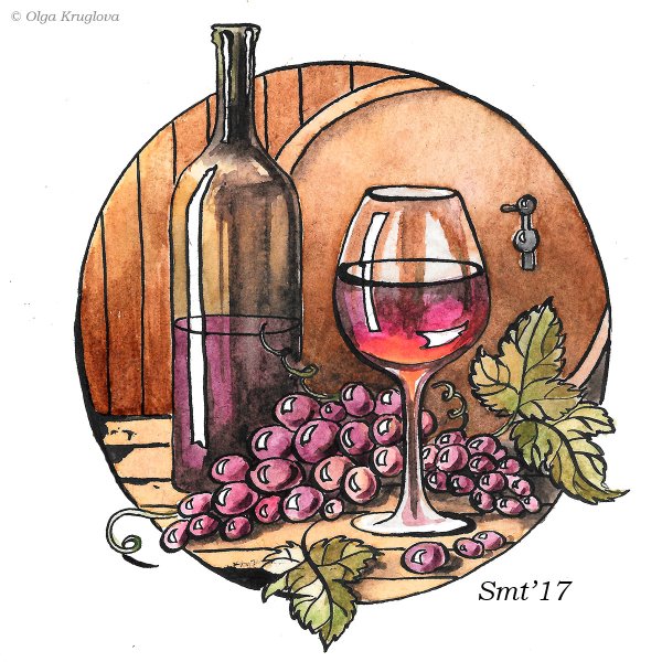 Вино иллюстрация