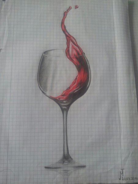 Вино для срисовки