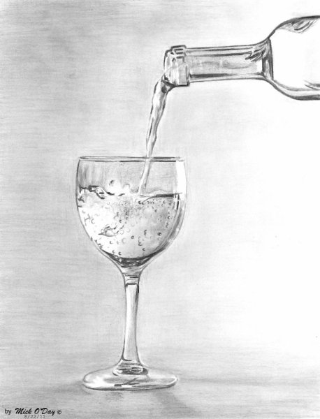 Фужер карандашом