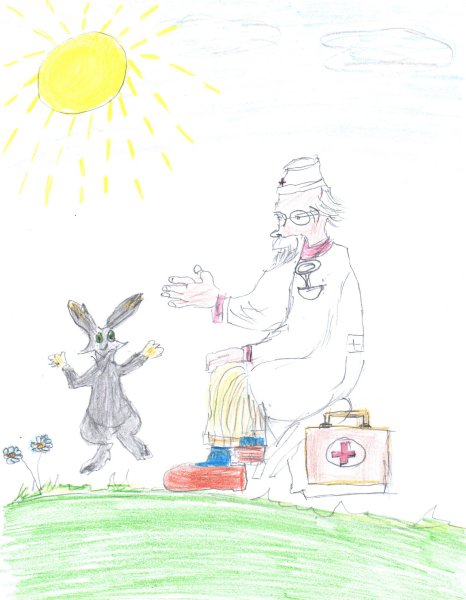 Раскраска Айболит