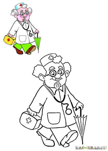 Рисование доктор Айболит
