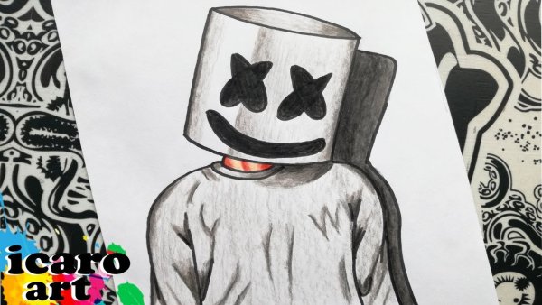 Нарисовать маршмеллоу