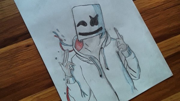 Маршмеллоу карандашом