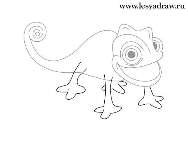 Хамелеоны. Раскраска