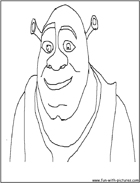 Шрек рисунок