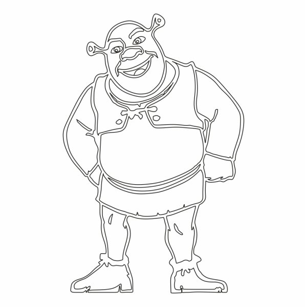 Шрек для вырезания