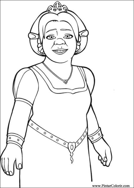 Принцесса Фиона рисунок