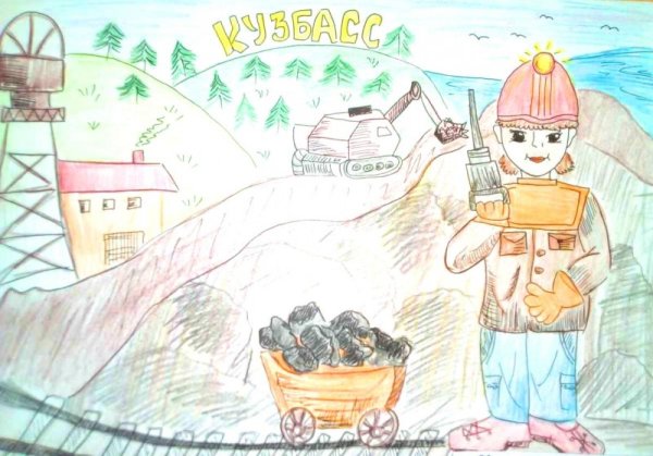 Профессия Шахтер раскраска