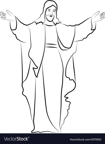 Иисус Христос рисунок