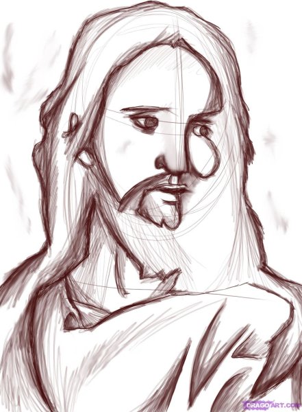 Иисус набросок