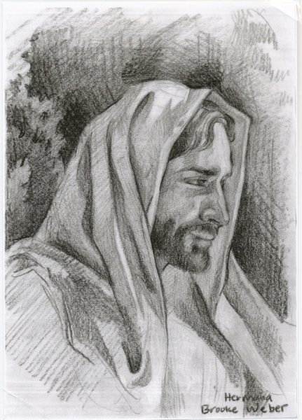 Иисус карандашом