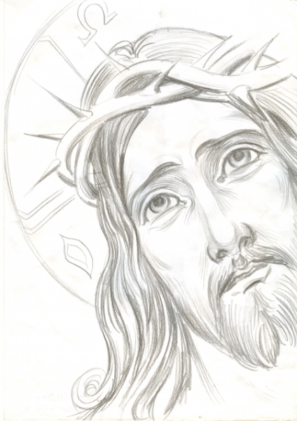 Христос карандашом