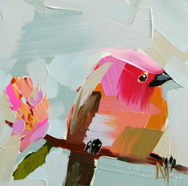 Гуашь мазками