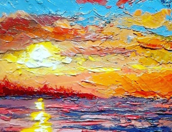 Пастозная живопись пейзажи