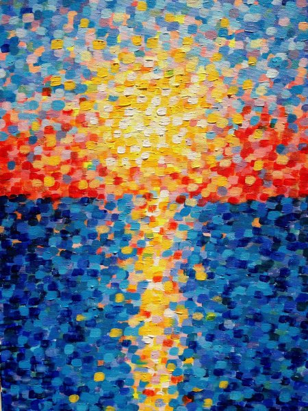 Точечная живопись пуантилизм