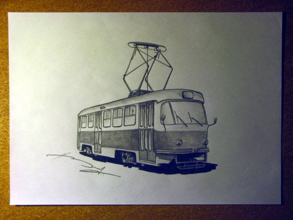 Трамвай для рисования