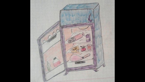 Холодильник для раскрашивания