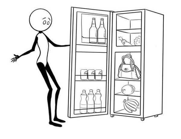 Холодильник рисованный