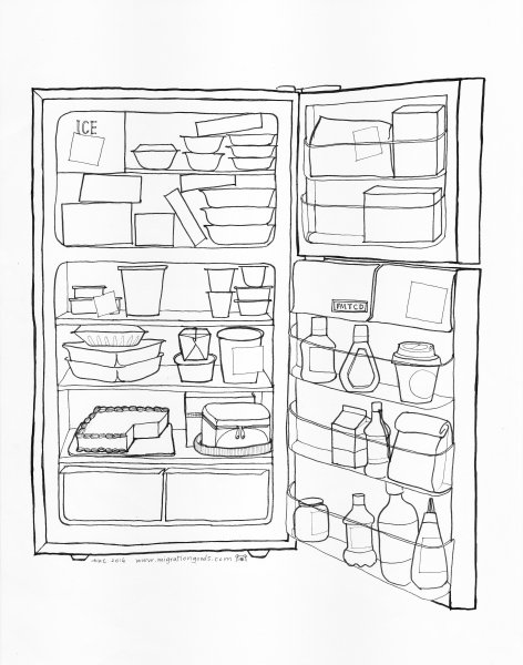 Холодильник эскиз