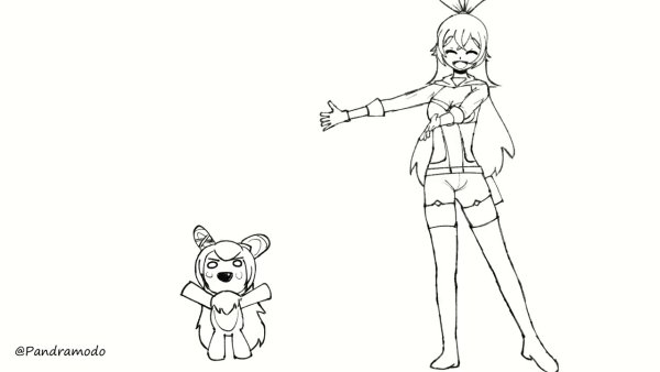 Геншин Импакт разукрашка