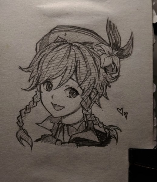 Венти Геншин для срисовки