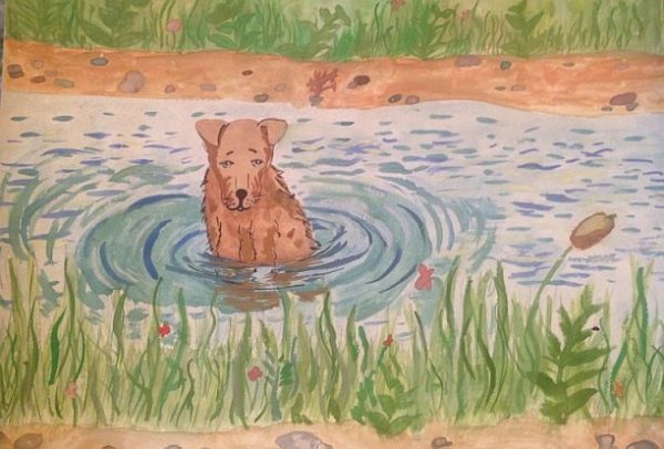 Детские рисунки Муму