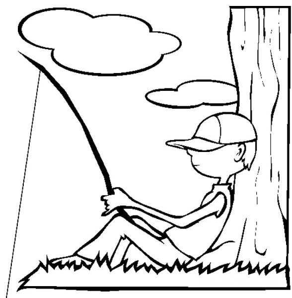 Раскраска дети летом